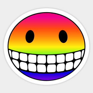 Rainbow Smiley Sticker